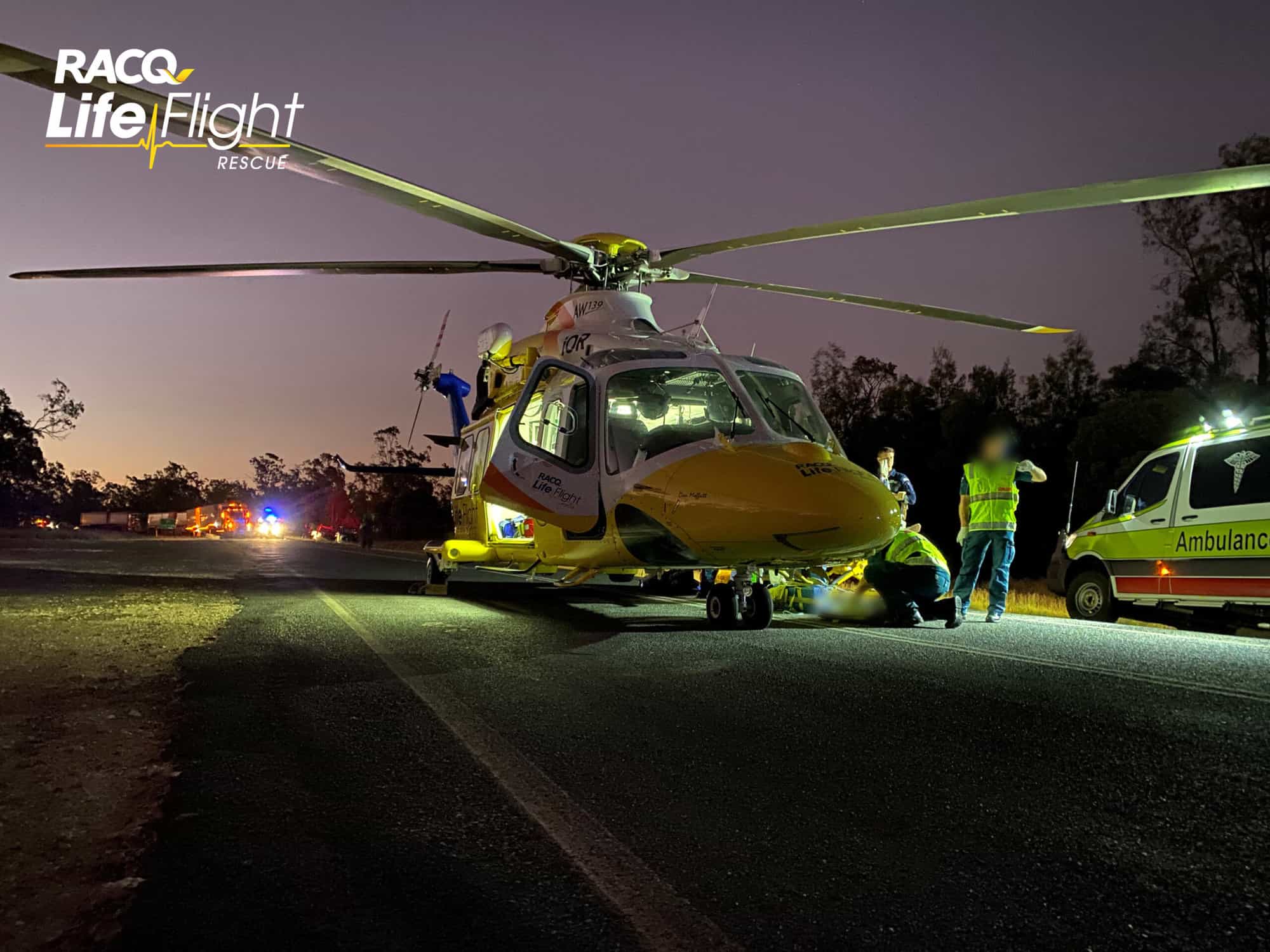 Critically injured man airlifted after car and truck crash - LifeFlight