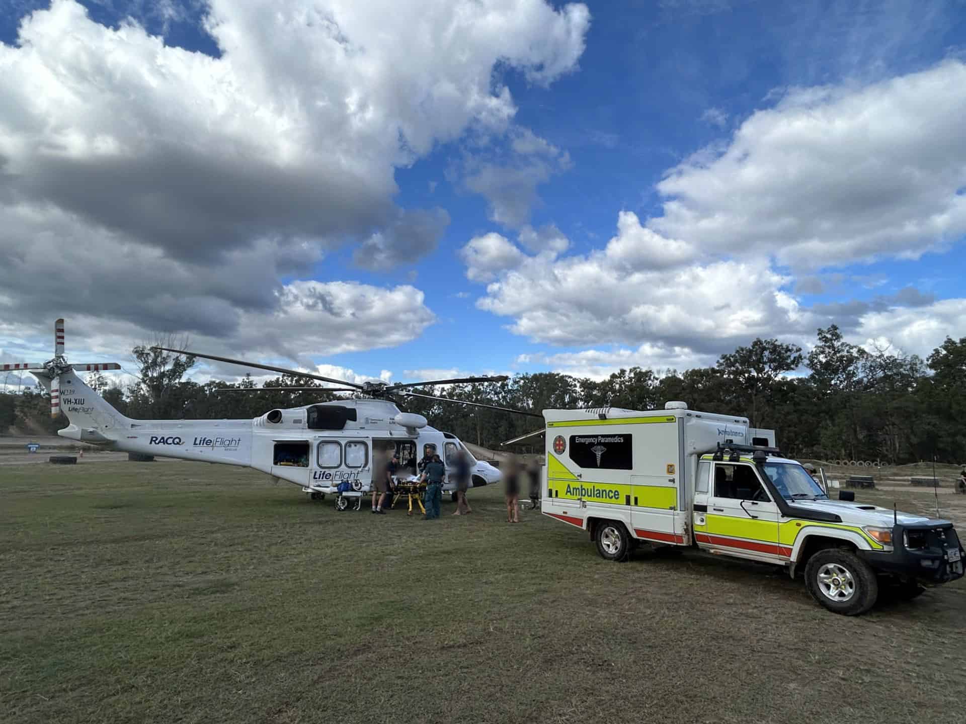 Sf 600 Fast Roping Injury Four airlifted in two days after motorsport crashes - LifeFlight