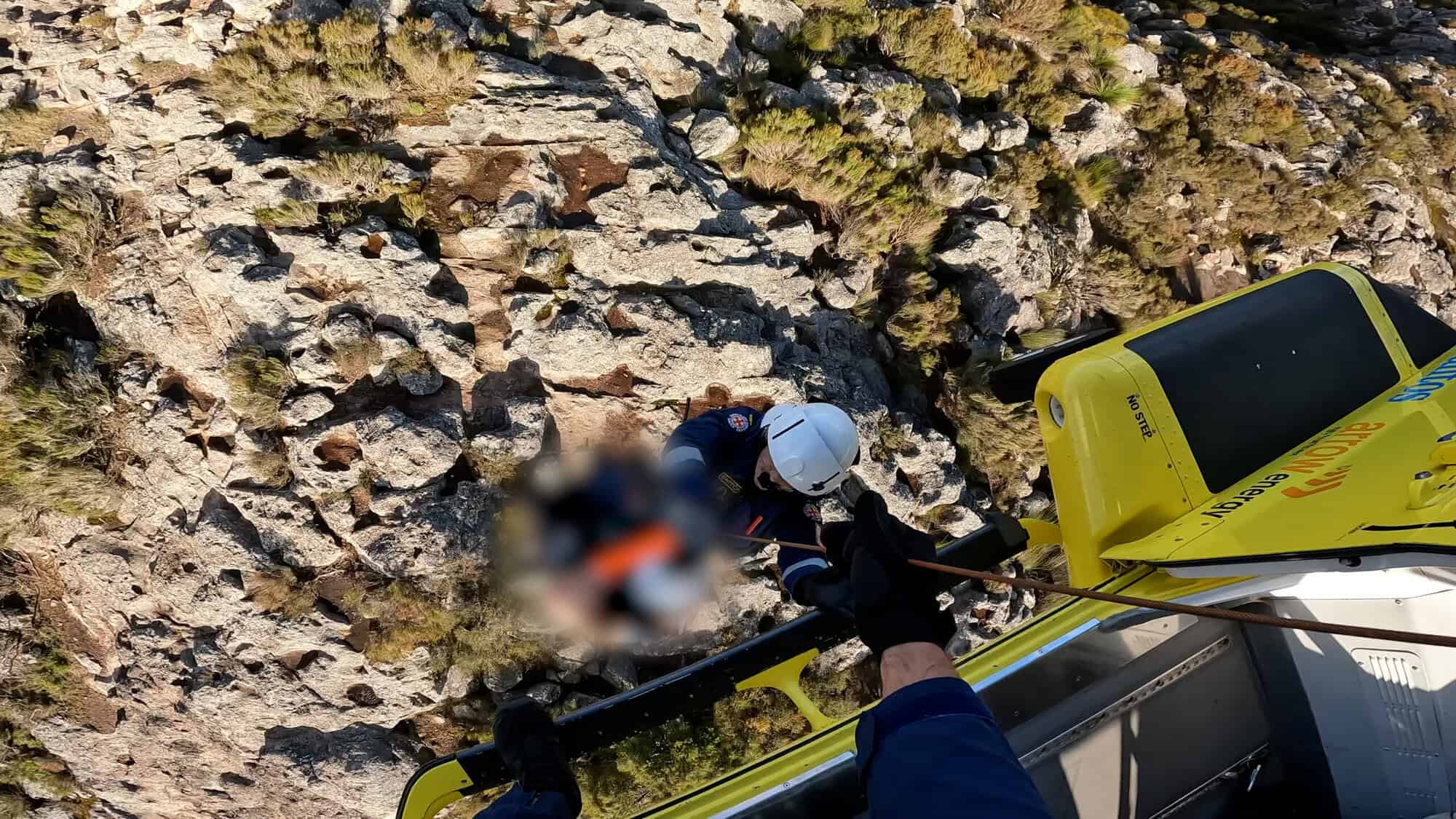Bushwalker rescue-winched in Scenic Rim - LifeFlight