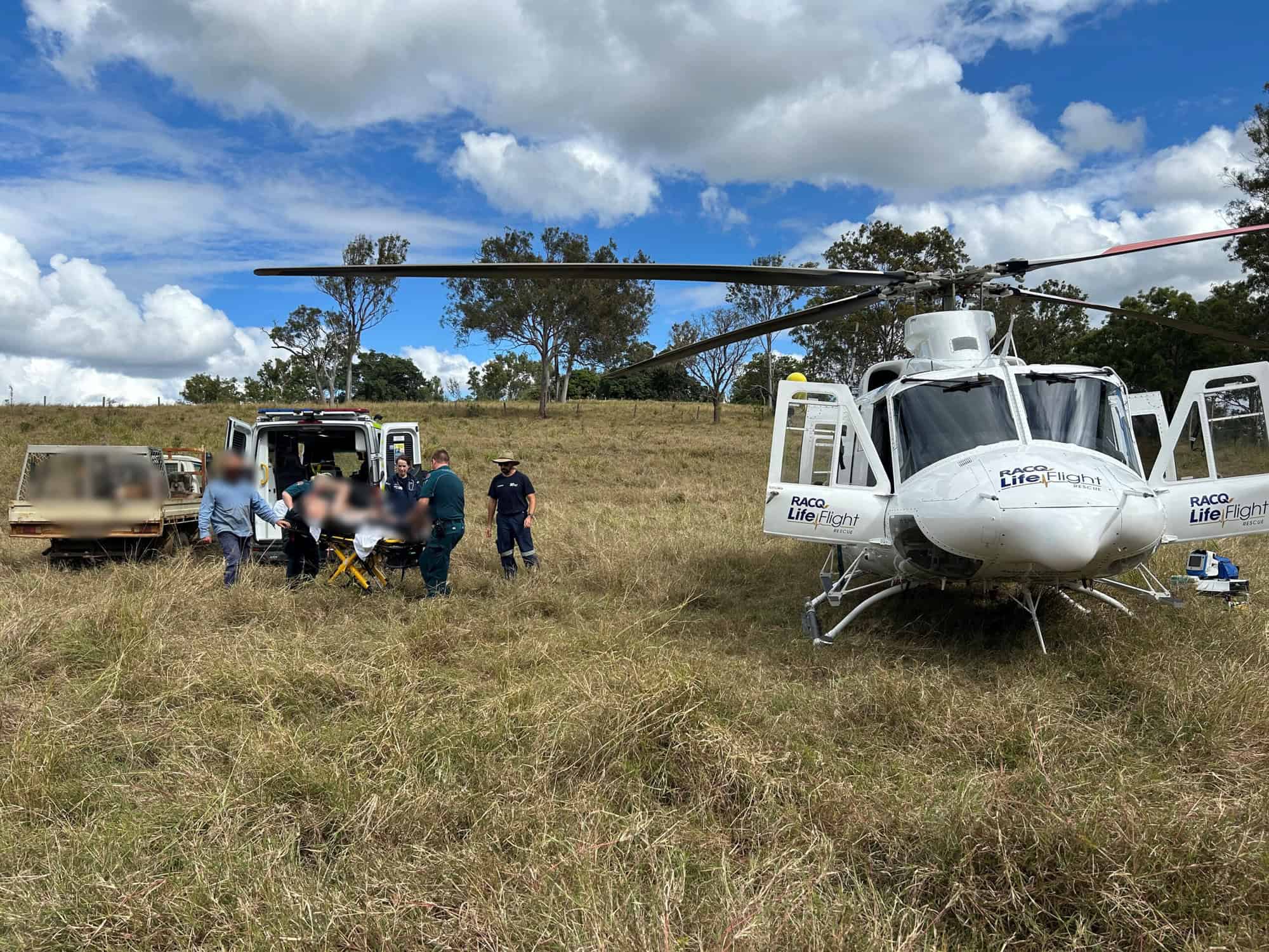 Man airlifted after quadbike rollover - LifeFlight