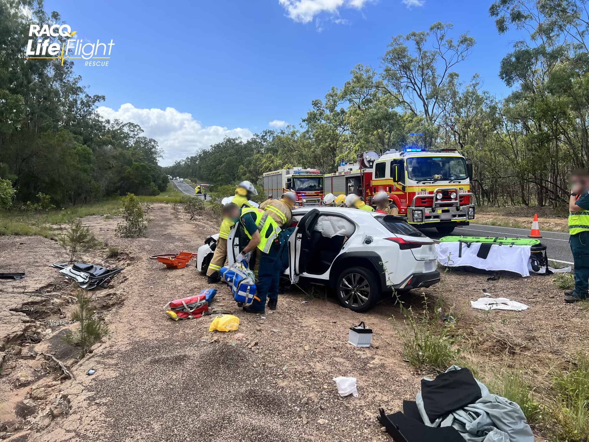 Seriously injured driver airlifted after head-on collision with a truck ...